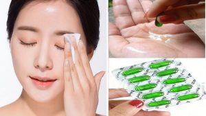 How to use vitamin e capsules for face?