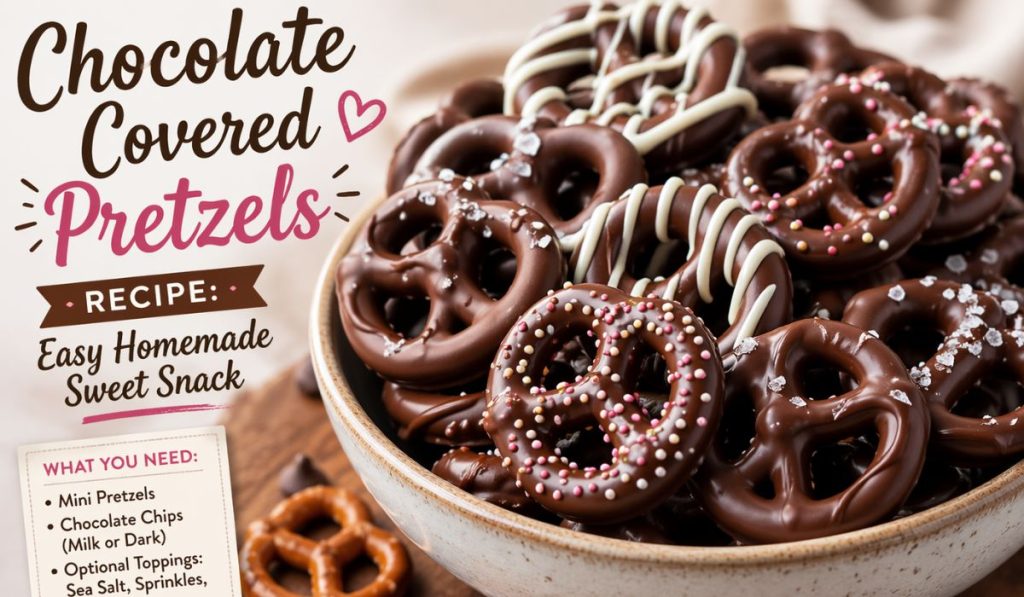 chocolate covered pretzels recipe