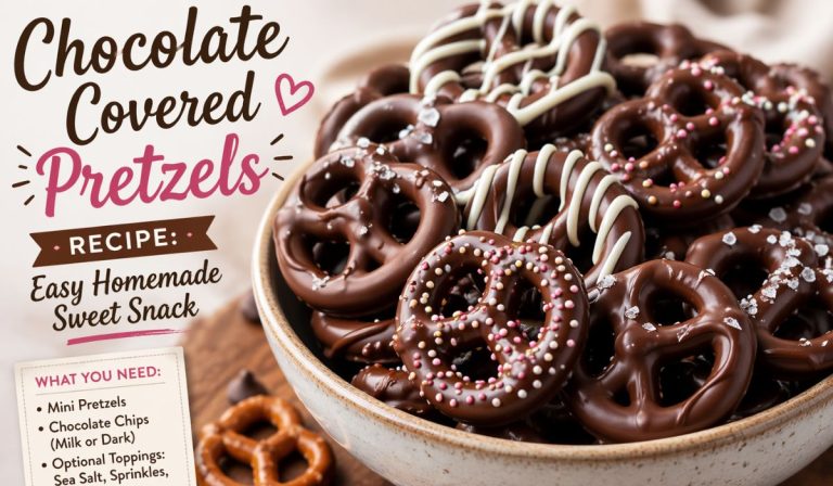 chocolate covered pretzels recipe